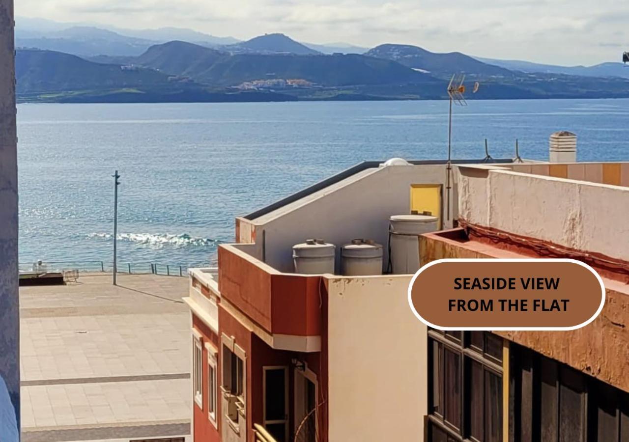 Casita Canaria Playa Beachfront Access & Lateral Ocean View With Terrace Las Palmas / Gran Canaria Exterior foto
